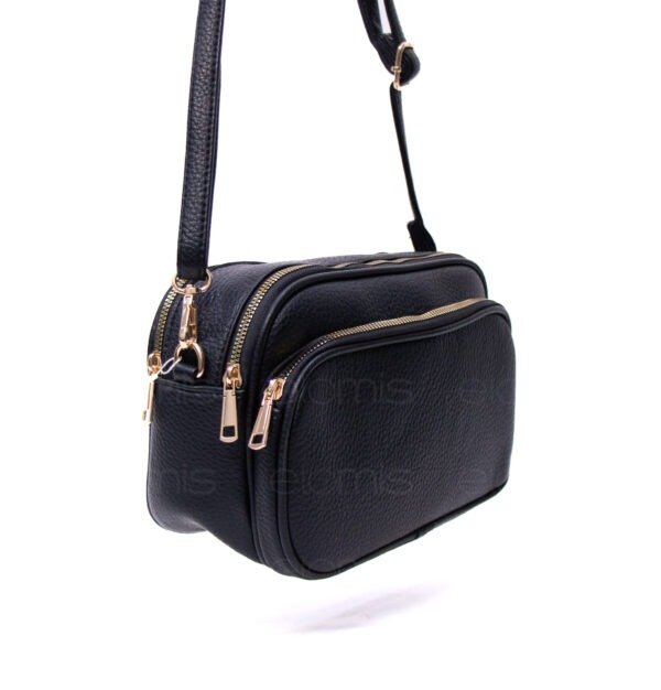 Petit sac arrondi à 4 compartiments "Herbosa" arrondi - Noir – Image 2
