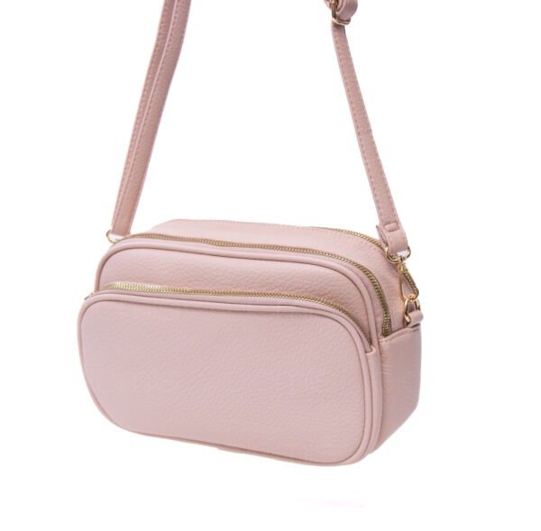 Petit sac arrondi à 4 compartiments "Herbosa" arrondi - Rose pastel – Image 2
