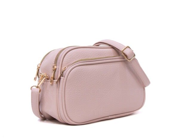 Petit sac arrondi à 4 compartiments "Herbosa" arrondi - Rose pastel