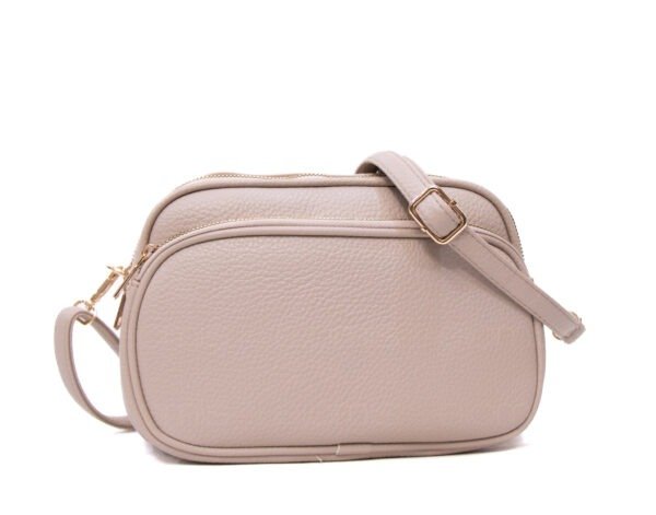 Petit sac arrondi à 4 compartiments "Herbosa" arrondi - Taupe – Image 3