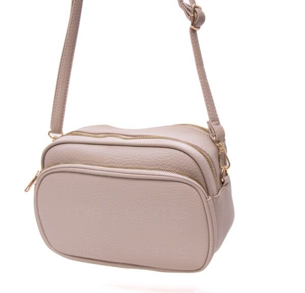 Petit sac arrondi à 4 compartiments "Herbosa" arrondi - Taupe – Image 2