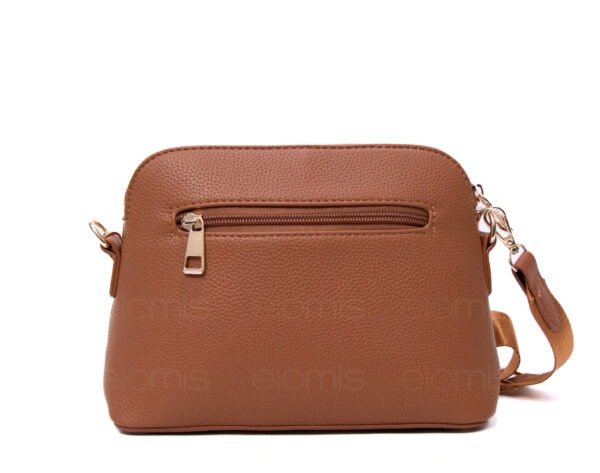 Sac bandoulière " Bolos Madrid " effet arrondi - Marron – Image 6