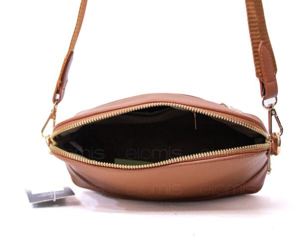 Sac bandoulière " Bolos Madrid " effet arrondi - Marron – Image 3