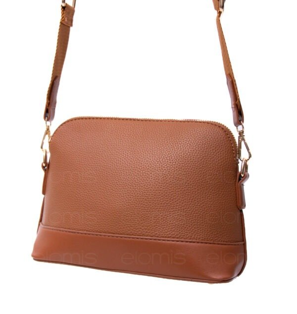 Sac bandoulière " Bolos Madrid " effet arrondi - Marron – Image 4
