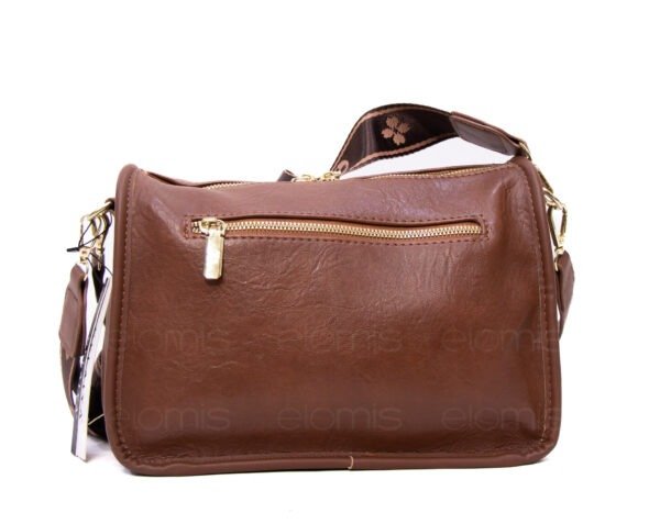 Sac bandoulière moyenne taille " GELAIYA " à double bandoulière - Marron – Image 4