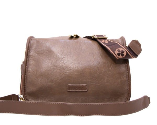 Sac bandoulière moyenne taille " GELAIYA " à double bandoulière - Taupe – Image 7