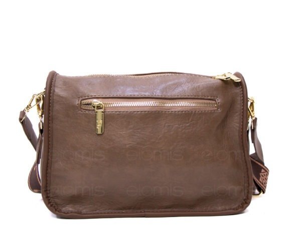 Sac bandoulière moyenne taille " GELAIYA " à double bandoulière - Taupe – Image 6