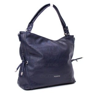 Grand sac " VALENTINI GINO " à triple compartiments interne - Bleu foncé