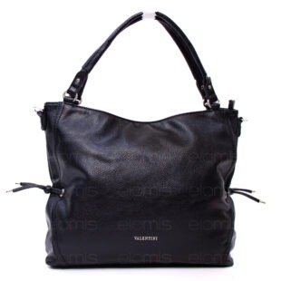 Grand sac " VALENTINI GINO " à triple compartiments interne - Noir