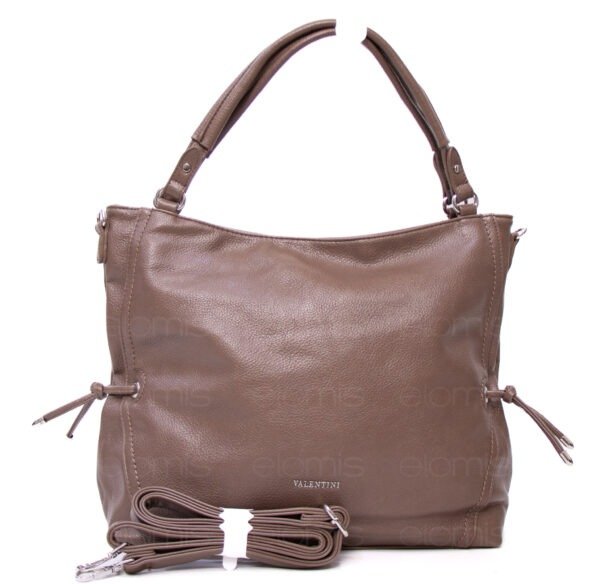 Grand sac " VALENTINI GINO " à triple compartiments interne - Taupe – Image 7