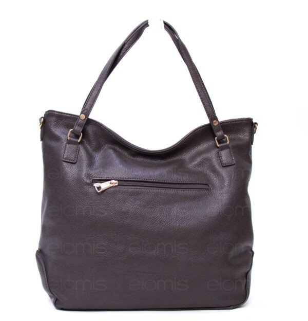 Grand sac " VALENTINI GINO " à triple compartiments interne 2 - Gris – Image 7