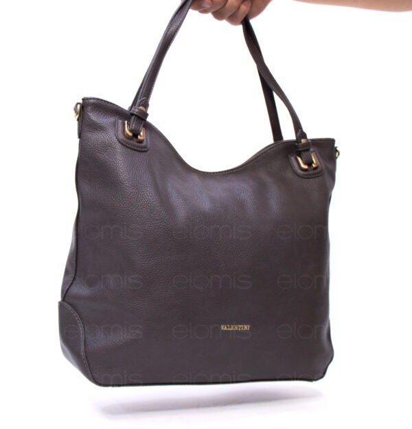 Grand sac " VALENTINI GINO " à triple compartiments interne 2 - Gris – Image 5