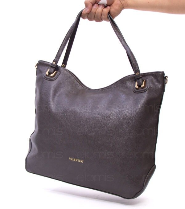 Grand sac " VALENTINI GINO " à triple compartiments interne 2 - Gris – Image 4