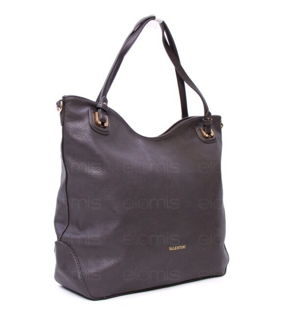 Grand sac " VALENTINI GINO " à triple compartiments interne 2 - Gris – Image 3