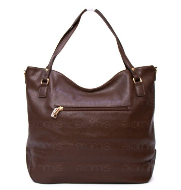 Grand sac " VALENTINI GINO " à triple compartiments interne 2 - Marron foncé – Image 7