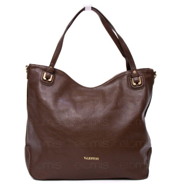 Grand sac " VALENTINI GINO " à triple compartiments interne 2 - Marron foncé
