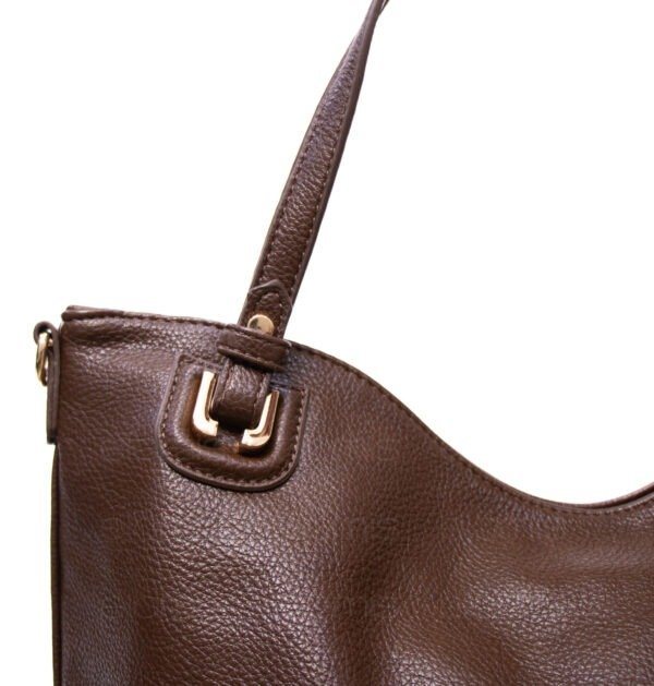 Grand sac " VALENTINI GINO " à triple compartiments interne 2 - Marron foncé – Image 5