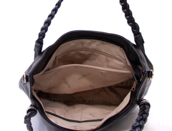 Grand sac avec anses tressées " VALENTINI GINO " à triple compartiments interne - Rouge – Image 8