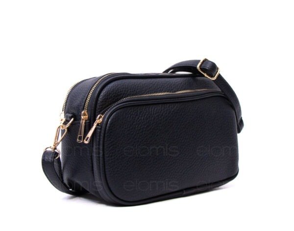 Petit sac arrondi à 4 compartiments "Herbosa" arrondi - Noir