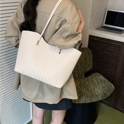 Alternative view of Sac porté épaule " Fashion Bag " avec pochette - Blanc cassé