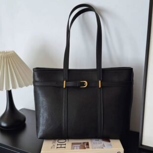 Sac porté épaule" Cinthia" vintage - Noir