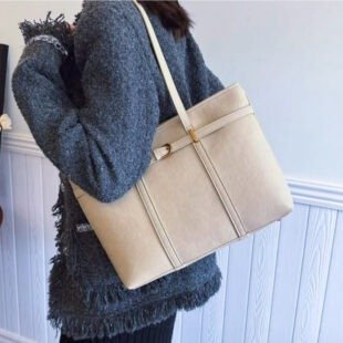 Alternative view of Sac porté épaule" Cinthia" vintage - Crème (Beige clair)