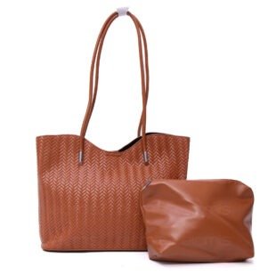 Sac porté épaule " Fashion Bag " avec pochette - Brique