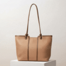 Sac porté épaule " Fashion Bag " cuir synthétique - Camel / Finitions Marron