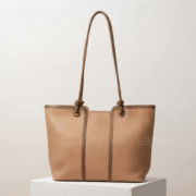Sac porté épaule " Fashion Bag " cuir synthétique - Camel / Finitions Marron