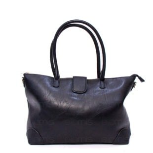 Alternative view of Sac à main / Cartable " Aurora " à triple compartiments - Noir