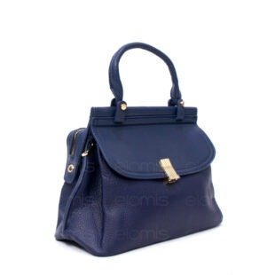 Sac à main " Aurora " moyene taille Vintage - Bleu foncé