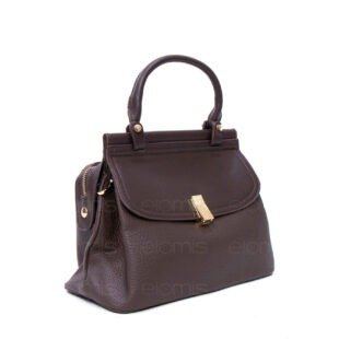 Sac à main " Aurora " moyene taille Vintage - Marron foncé