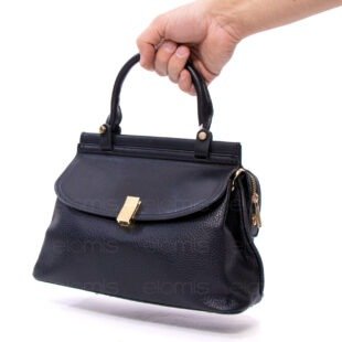 Alternative view of Sac à main " Aurora " moyene taille Vintage - Noir