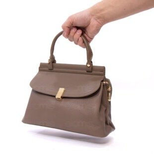 Alternative view of Sac à main " Aurora " moyene taille Vintage - Taupe