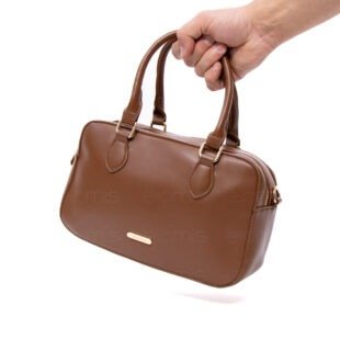 Alternative view of Bowling bag " Aurora " moyenne taille à double compartiments - Marron