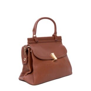 Alternative view of Sac à main " Aurora " moyene taille Vintage - Marron