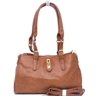 Alternative view of Sac à main " Andi Bag " à triple compartiments - Marron brique