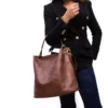 Grand sac à main + sac bandoulière avec deux anses interchangeables - Thumbnail Image 2