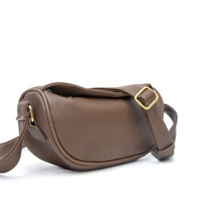 Sac banane " Gelaiya " en bandoulière - Marron