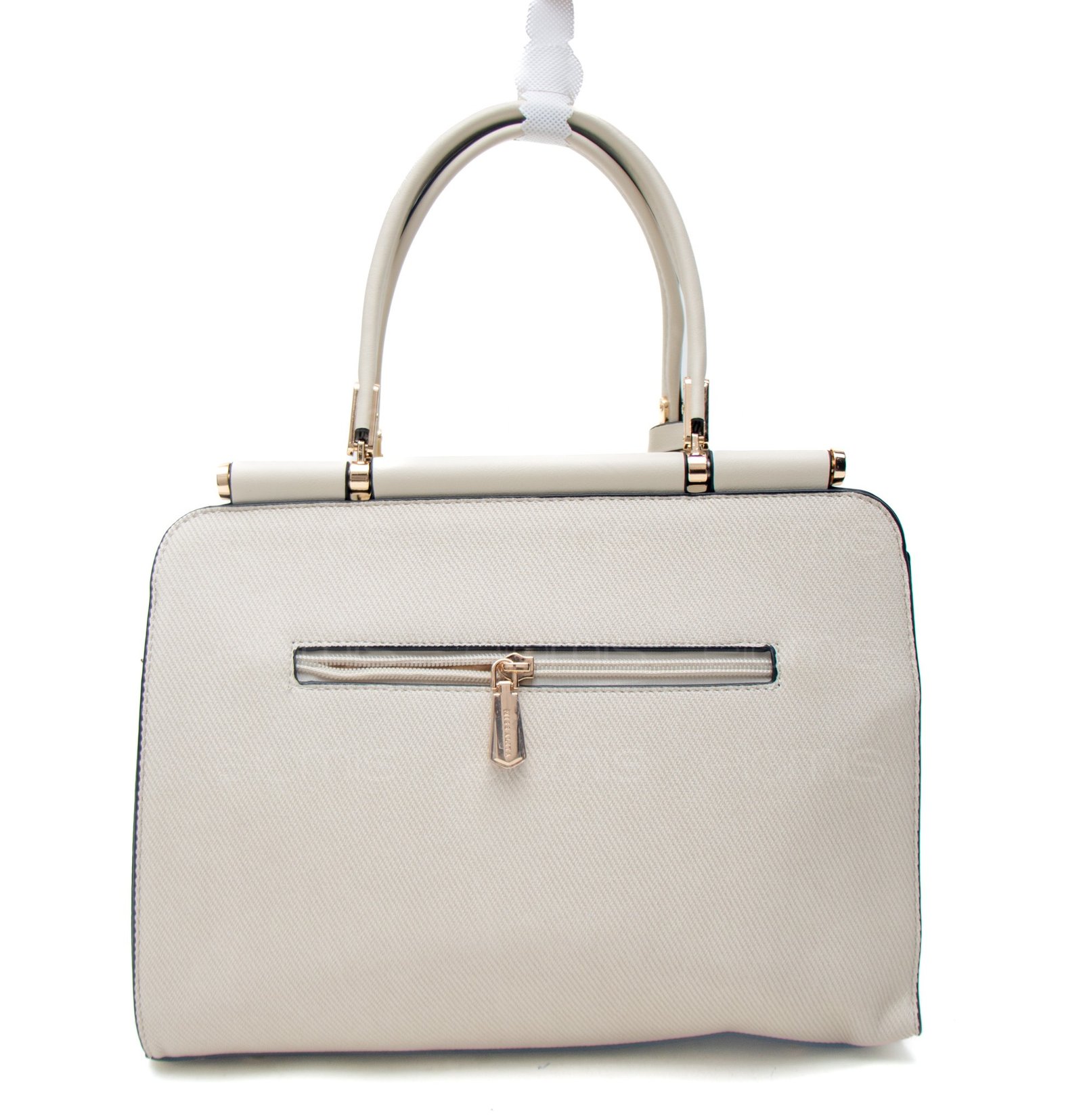 Sac à main " Miss Alita " à poignée rigide - Beige clair – Image 7