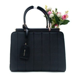 Sac à main " Miss Alita " à poignée rigide - Noir