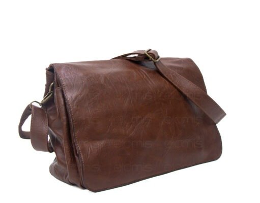 Sac cartable L'Odyssée à 6 compartiments - Marron foncé