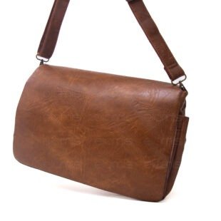 Alternative view of Sac cartable L'Odyssée à 6 compartiments - Marron