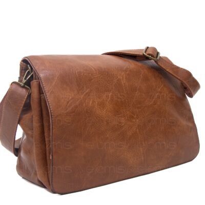 Sac cartable L'Odyssée à 6 compartiments - Marron
