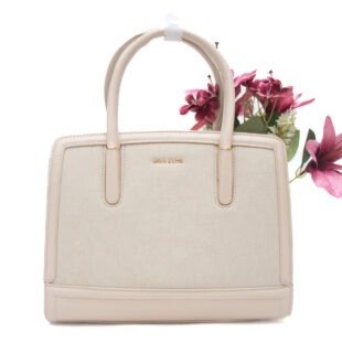 Sac à main " Miss Alita " à triple compartiments - Beige