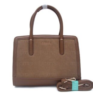 Alternative view of Sac à main " Miss Alita " à triple compartiments - Marron