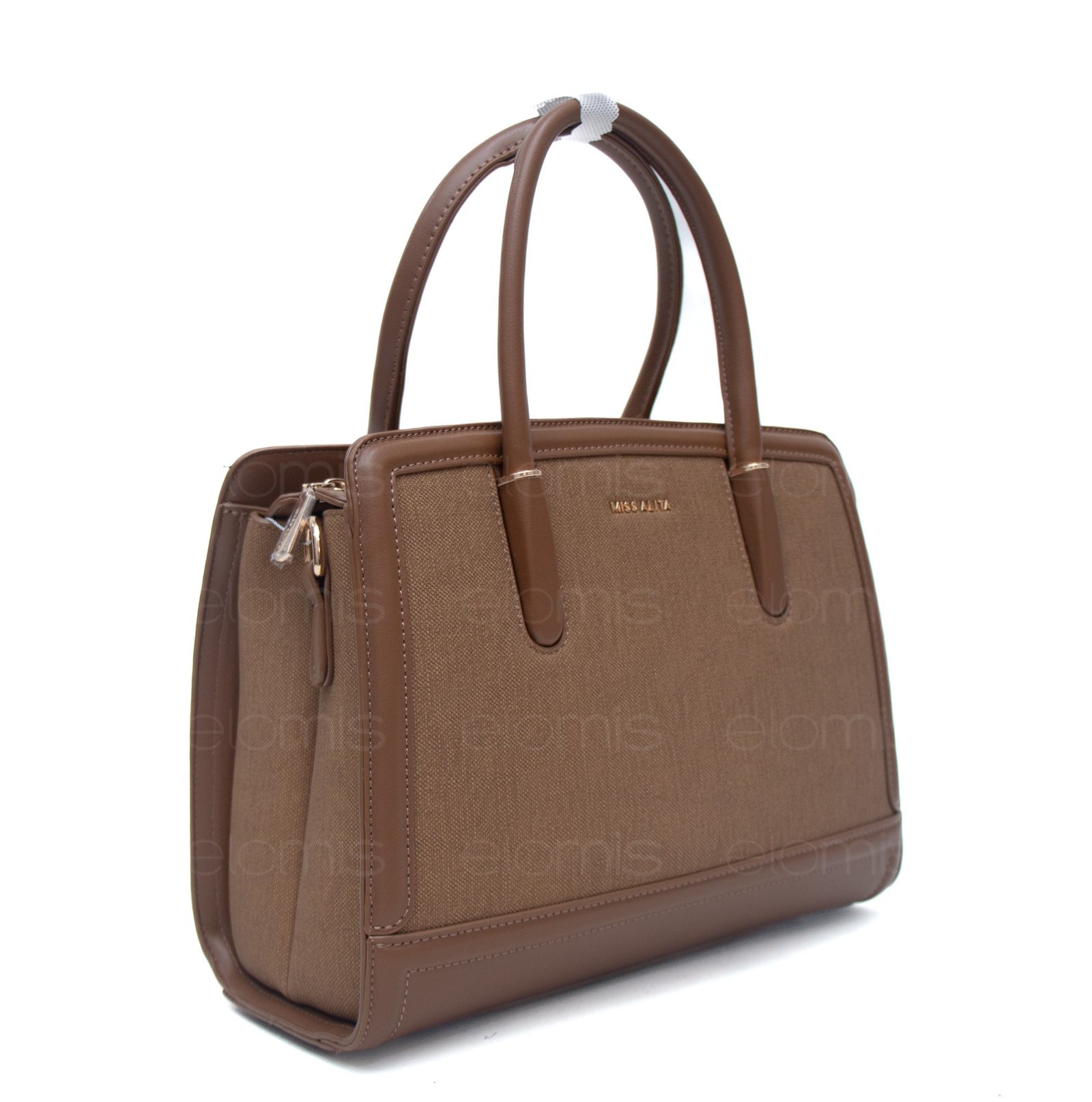 Sac à main " Miss Alita " à triple compartiments - Marron – Image 10