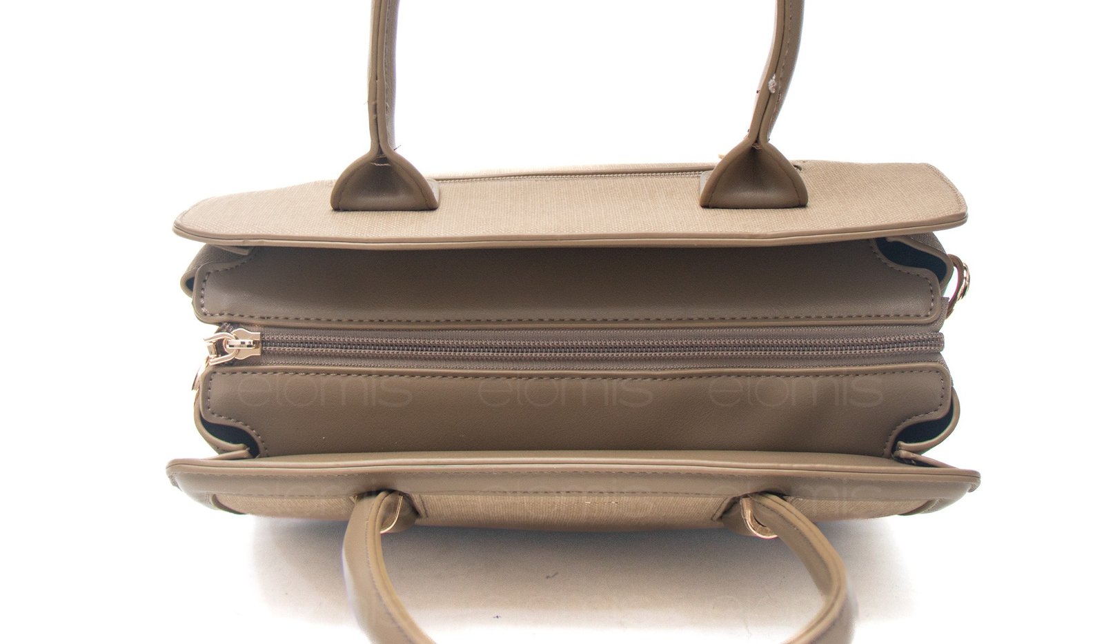 Sac à main " Miss Alita " à triple compartiments - Taupe – Image 9