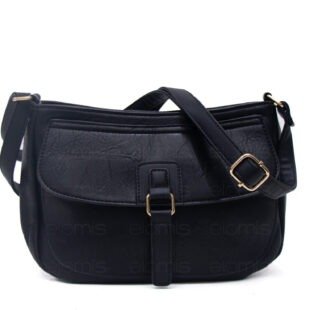 Sac bandoulière cognac - Noir