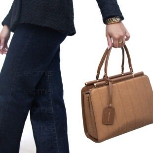 Alternative view of Sac à main " Miss Alita " à poignée rigide - Marron